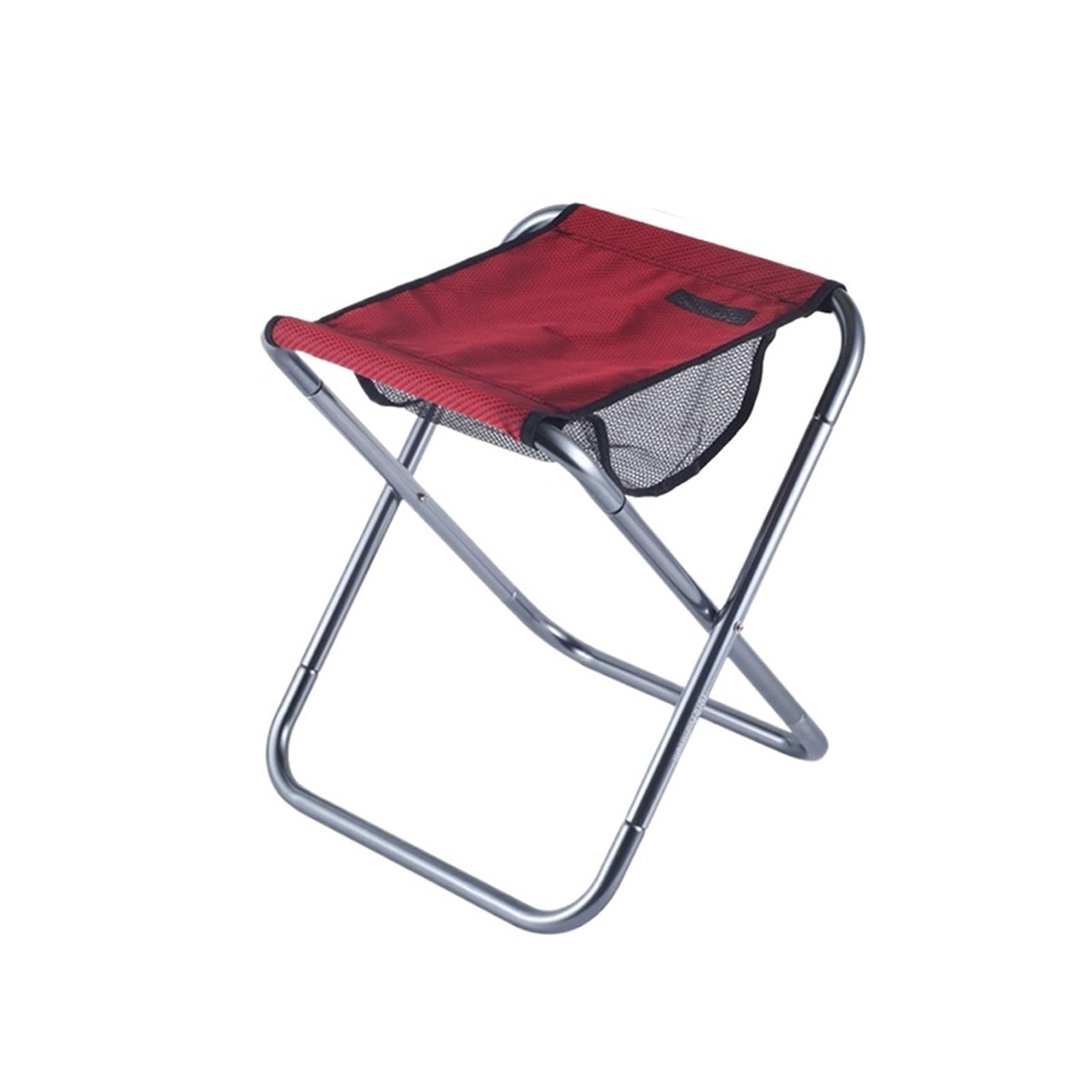 Camping Stool, Camping Stool Portable Folding, Aluminum,Outdoor Ultra Light Travel Picnic Fishing Chair(Red)