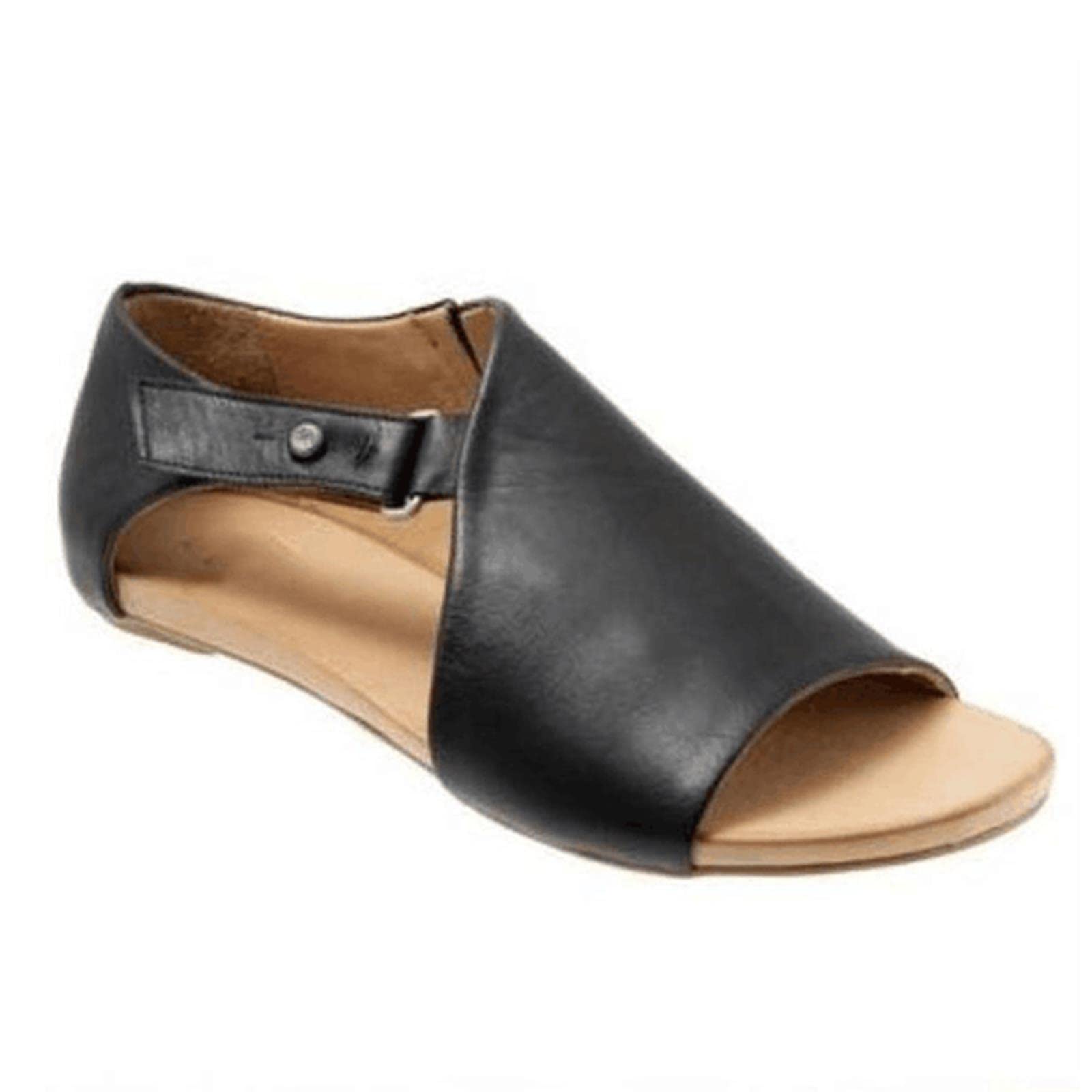 Sandalias de Mujeres Sandalias Planas de Cuero Suave Zapatos de Verano Mujer