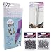 Rhinestone Hot-Fix Applicator Wand Kit: Setter Heat Bedazzler Tool with Tweezers, 750 Glass and Muticolor Stones.