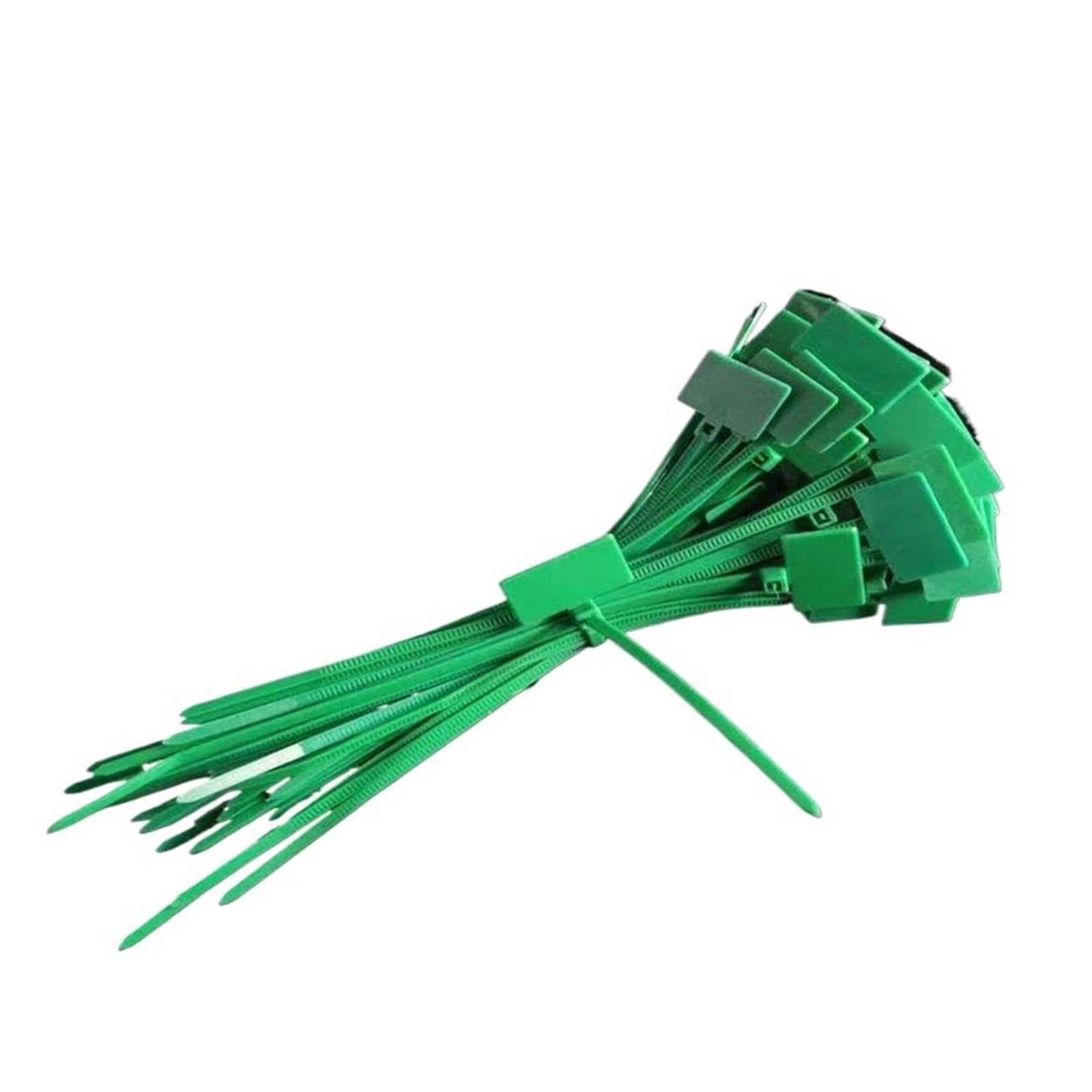 Cable Zip Tie Wire Zip Ties Self-Locking Plastic, Cable Labels 100pcs Multicolor 4x150mm Binding Mark Zipper Fixed(Green)