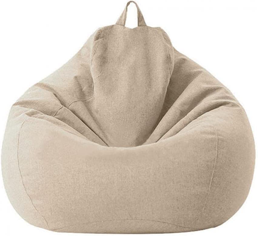 FoOjoBean Bag Lazy Sofa Chair Cover Without Filling, Large High Back Bean Bag Sofa Cover Relaxing Recliner for Adults Child,B,80 * 90CM