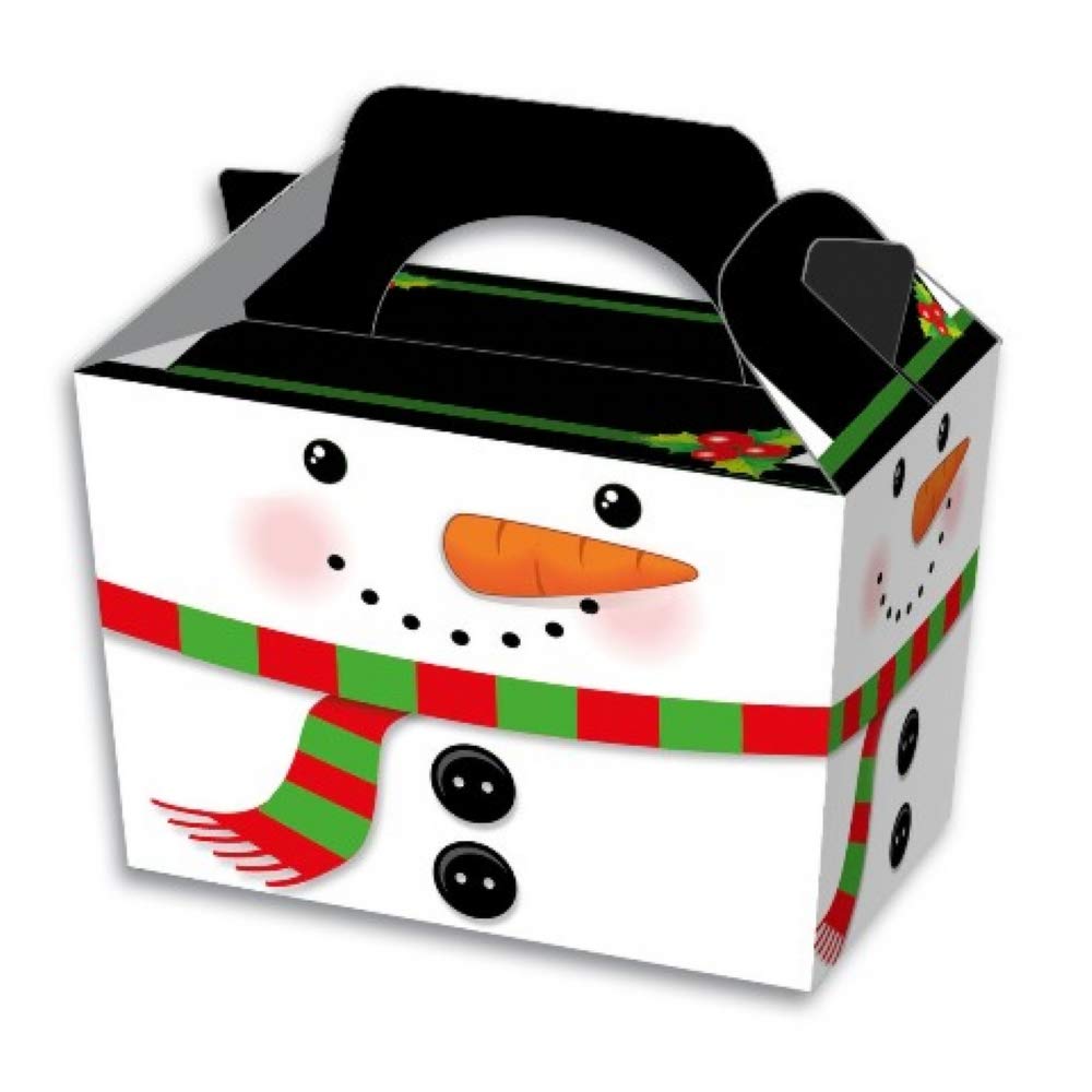 Diamante Crafts 10 x Snowman Party Lunch Boxes