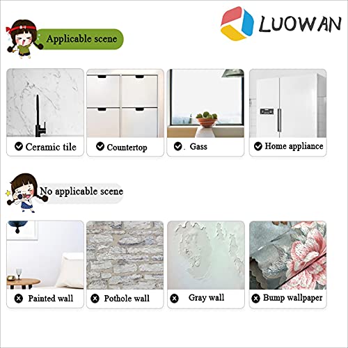 LUOWAN Adesivi per Porte Stereo 3D Adesivi Murali