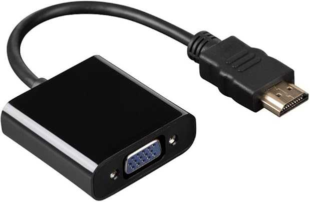 Hama Cavetto Adattatore HDMI VGA Jack 3 5 connettori Dorati Nero Stelle Hama Cavetto Adattatore HDMI VGA Jack 3 5 connettori Dorati Nero Stelle