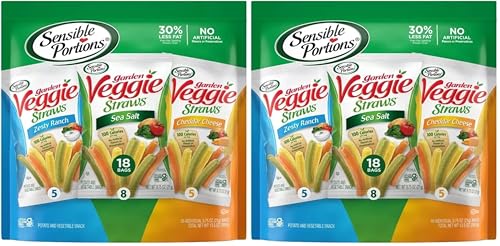 Sensible Portions Garden Veggie Snacks - Veggie Straws Variety Pack, 18ct Polybag (Pack of 2) image 4