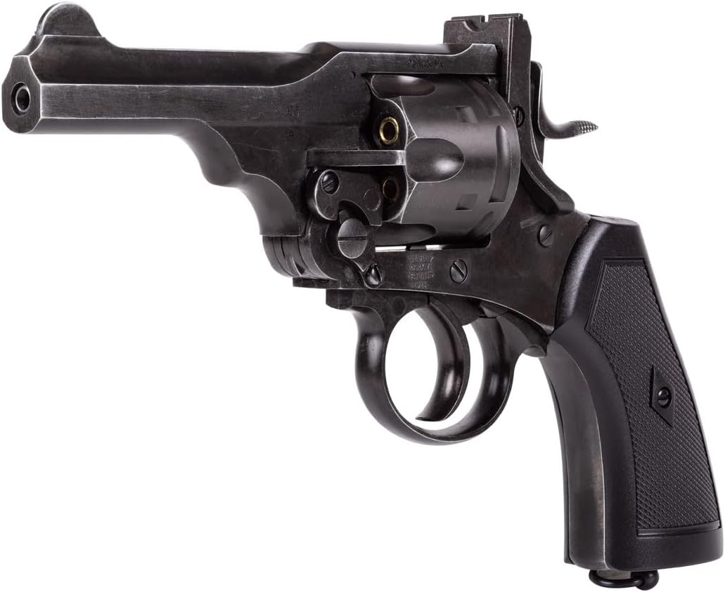 Webley MKVI CO2 Pellet Revolver, Battlefield Finish, 4" air Pistol