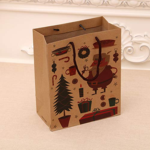 Aoile - Bolsa de Papel Kraft para Vino Tinto (12 Unidades, 26 x 10 x 32 cm), 4#