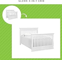 Vista 1 de CC KITS Kit de conversión de tamaño completo Rieles de cama para cuna Davinci Glenn 4 en 1 (blanco)