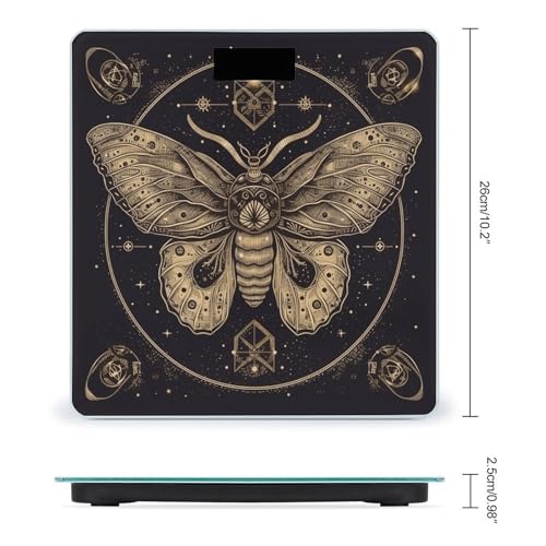 Báscula Digital de Baño con Vidrio Templado y Pantalla LED miniatura 2