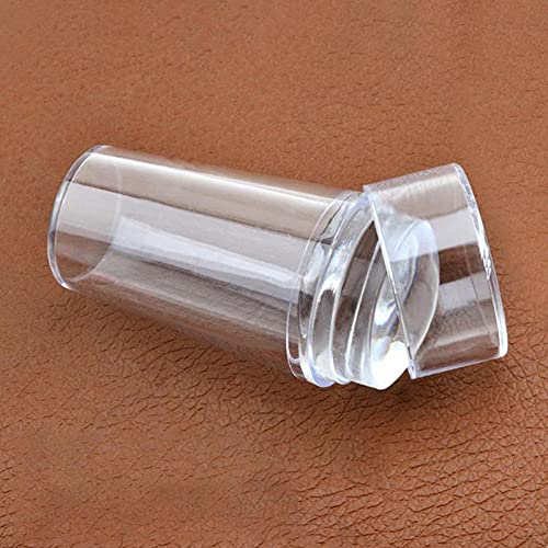 Hicollie 1 Set Klar Nail Art Stamping Stempel Schaber Kit Nagelstempel, Optimierter transparenter Stempelstempel… – Bild 4