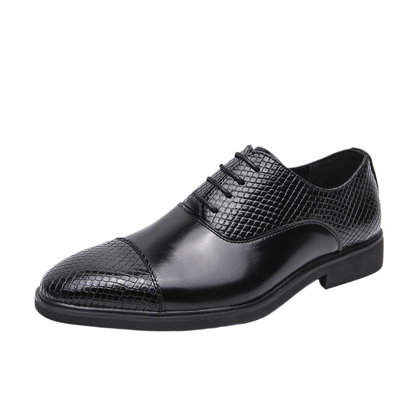 Men's Business Casual Shoes Vintage British Wingtip Oxford Shoes Men's Lightweight Formal Shoes