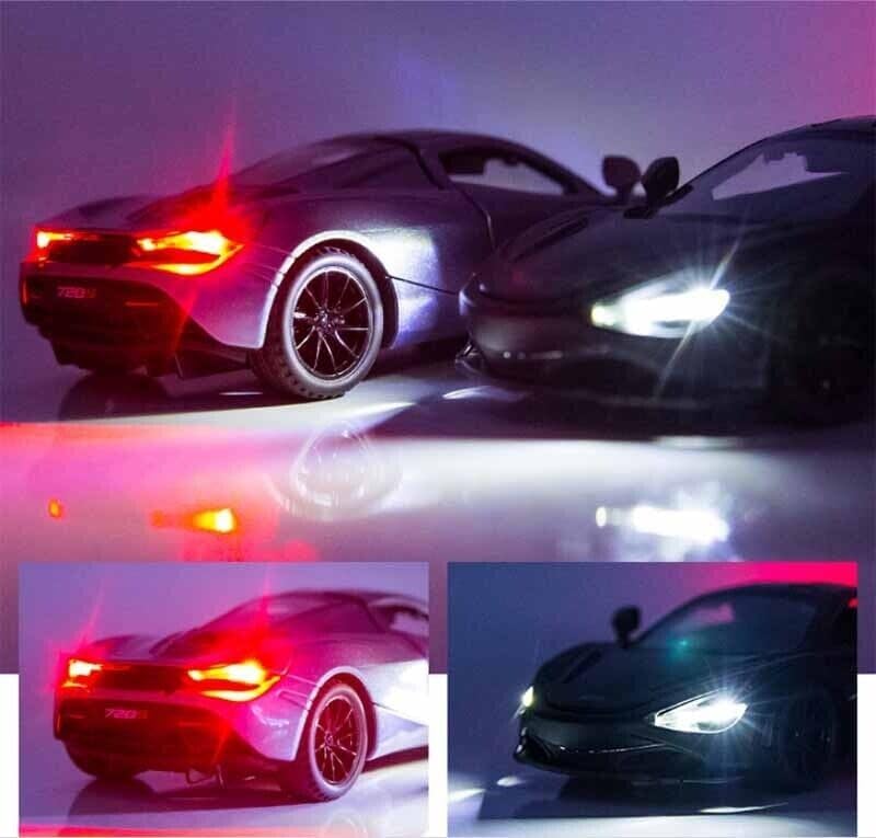 Image of Invite Diecast Model Car 1:32 for McLaren 720S Sound and Light Pull Back Model Cars Alloy Model Display Adult Collection【Color As Per Stock】