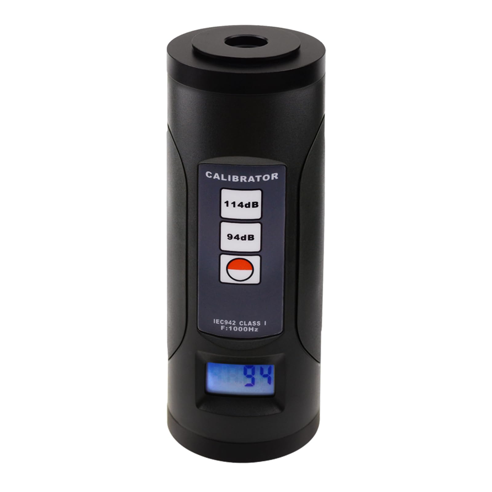 Calibrador digital de nivel de sonido con pantalla LCD y retroiluminación, precisión de 94 dB y 114 dB +/-0,3 dB, medidor de ruido profesional, herramienta de calibración para micrófonos de 1 pulgada