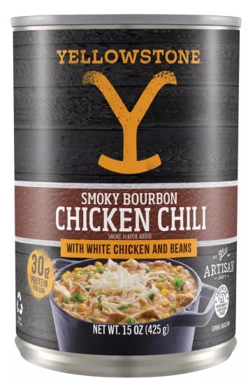 Smoky Bourbon Chicken Chili with Beans 15 oz cans (Pack of 6)