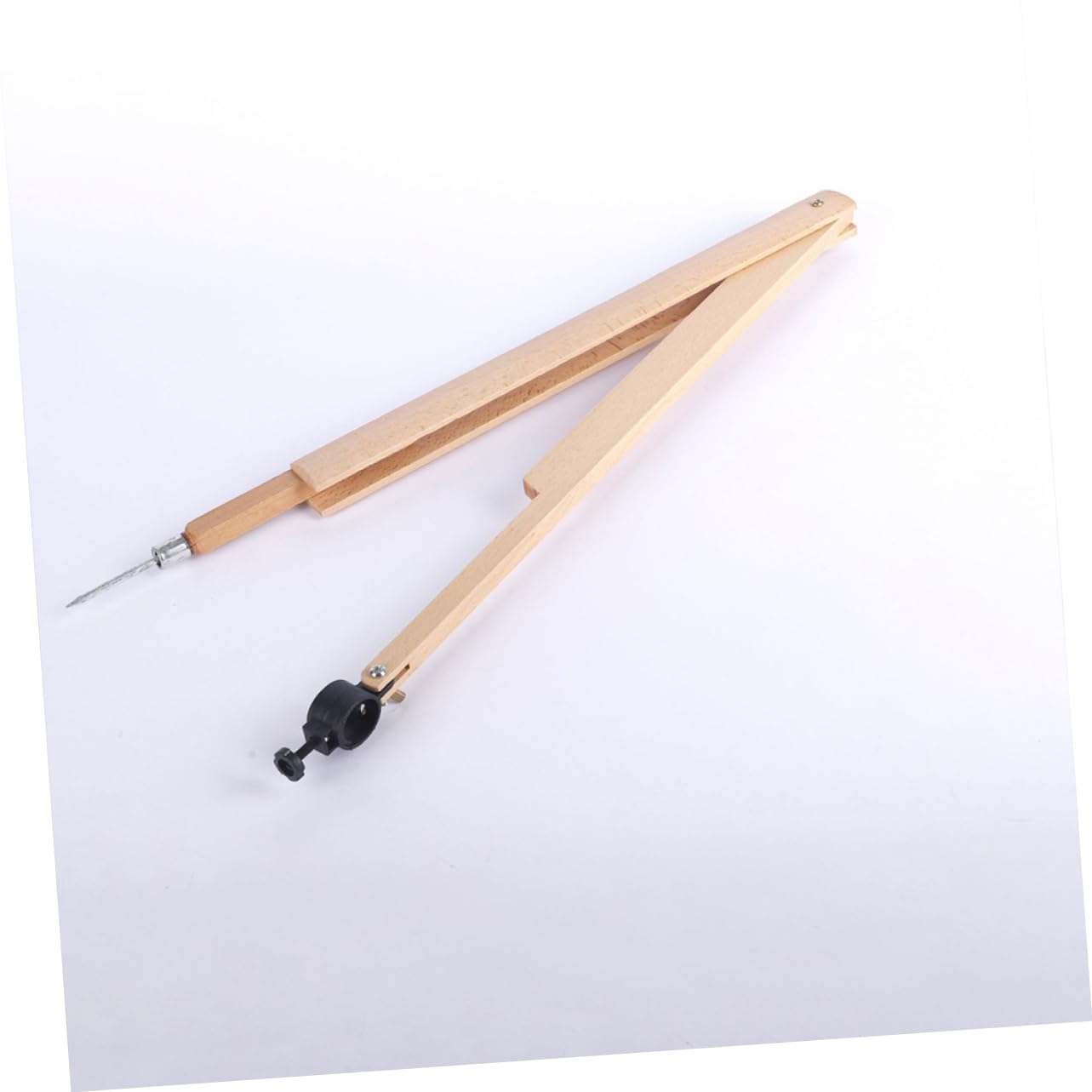 VILLCASE 3 Pezzi Compasso Di Gomma in Legno Strumento Didattico Di Matematica Compasso Da Disegno Strumento Di Disegno Bussola Da Disegno Scolastico Bussola A Trave