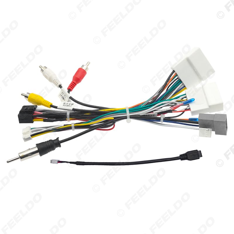 Car 16pin for Audio Wiring Harness with Canbus Box for Nissan X-Trail Aftermarket Stereo Installation Wire Adapter - (Color Name: AB Cable-canbus Box)