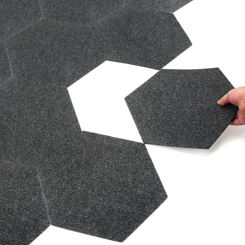 CUCOS Hexagonal Self-Adhesive Carpet Tiles