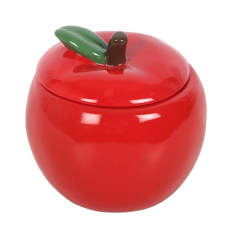 Red Apple Shaped Candle Jar. Gift For Her.