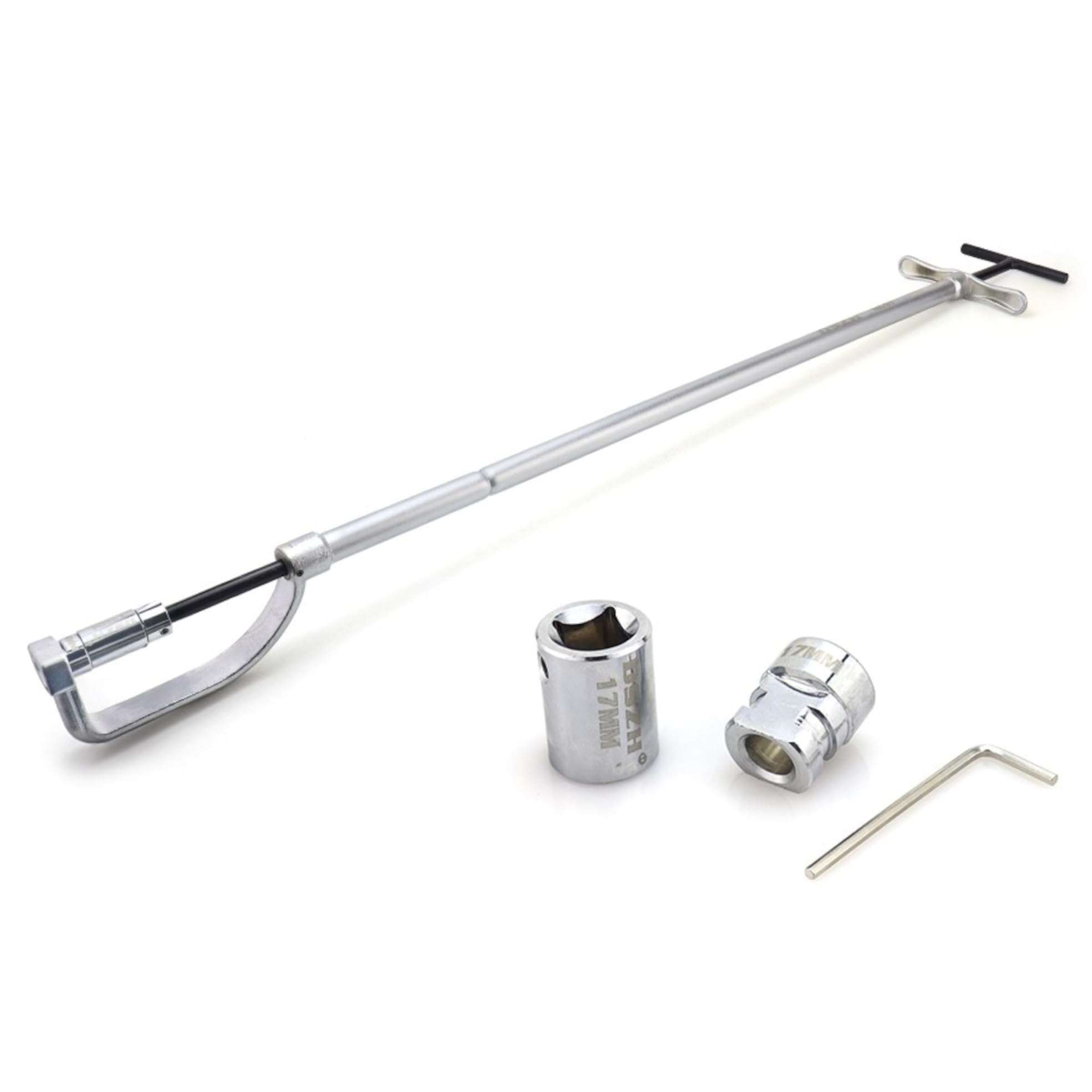 3S SuperSamaStore Chiave per Serraggio Climatizzatore, Spanner per Staffa Unità Esterna, Strumento Braccio d'Estensione per Bullonatura in Spazi Difficili e Installazioni Sotto Finestra, 90 cm