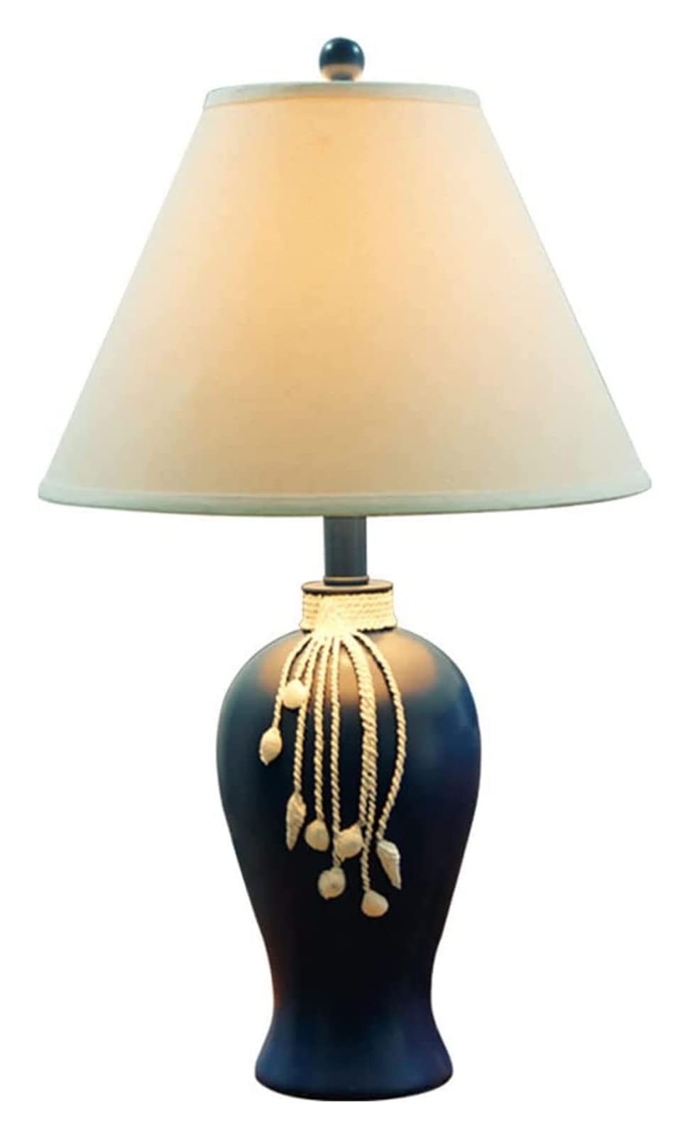 Ceramiczna stołowa Niebieska żywica biurkowa Lampka nocna Amerykańskie stołowe Lampki nocne do sypialni Gabinet Salon Lampy biurowe