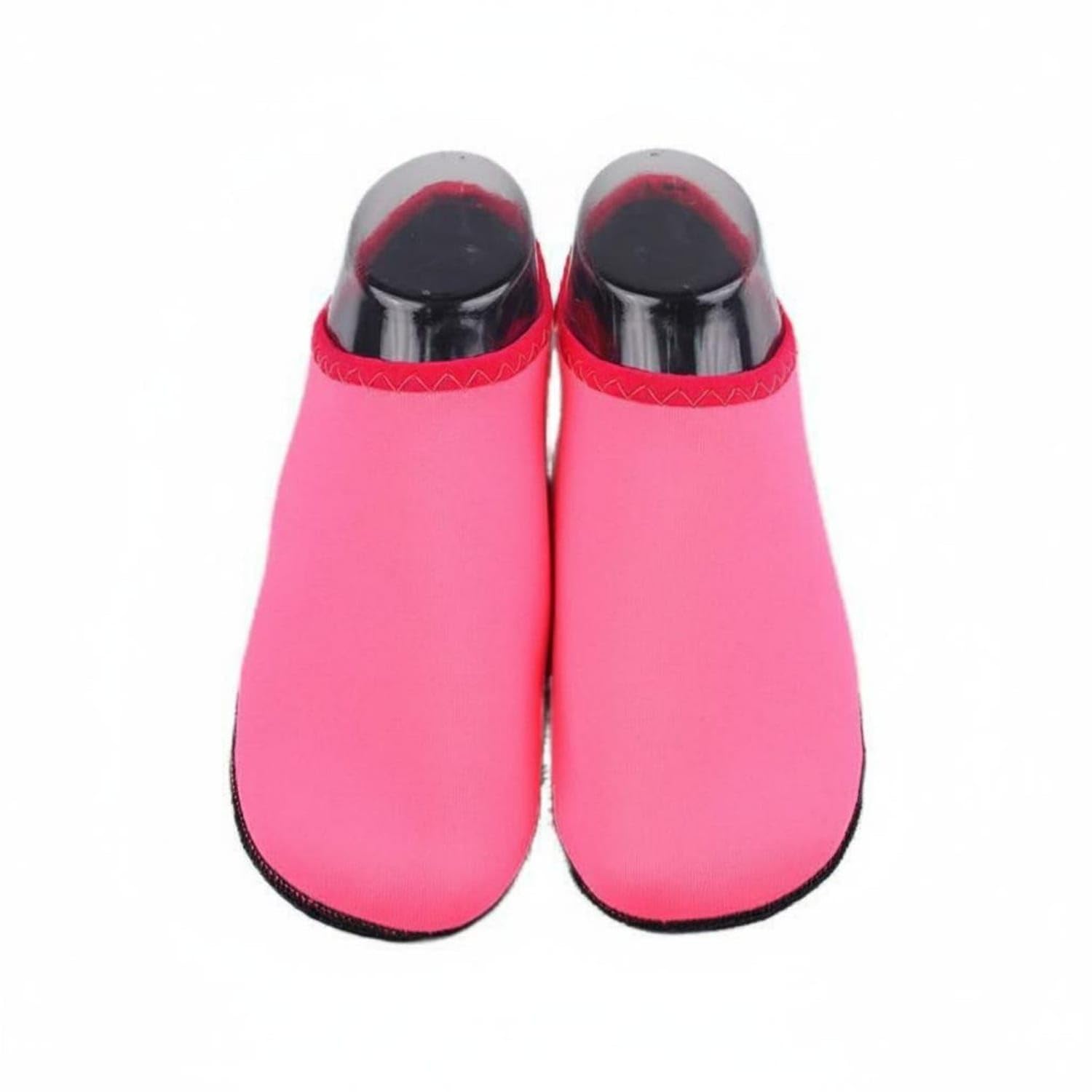 Breathable Snorkeling Shoes Wear-Resistant Slip-on Water Shoes Shielded Sole Quick-Dry Aqua Socks Lightweight for Swimming, Diving, River Trekking, Surfing, Rose Red, L-image-25