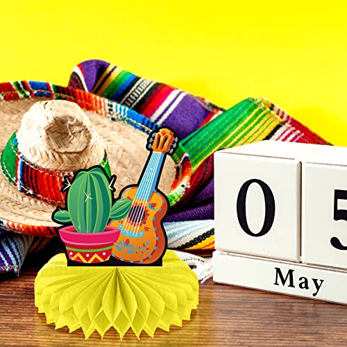 12 Pieces Fiesta Honeycomb Table Centerpiece, Cinco De Mayo Party Table Decorations, 8 Inch Mexican Table Centerpiece For Mexican Fiesta Decorations Theme Party Supplies #TOP5