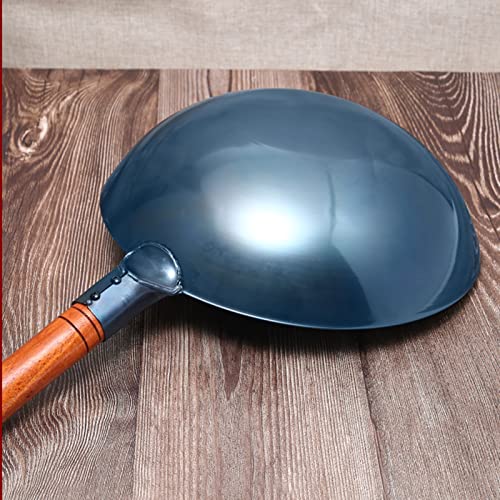 Wok de Hierro Fundido Mano Tradicional 34 cm miniatura 4