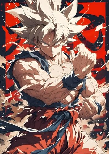 Image of NIJUKA Anime Printed A4 Size Metal sheet Poster For Home And Room Decoration | For Anime Art Fans Boys And Girls (True Form Of UI)