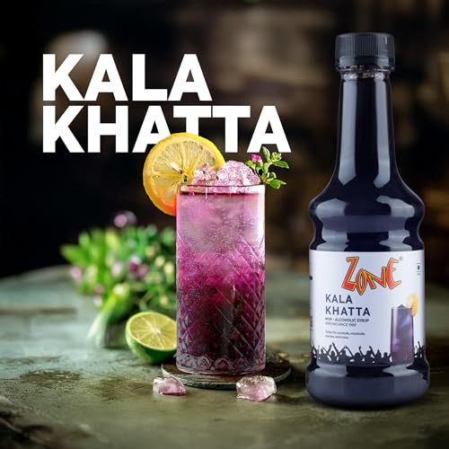 Image of Zone Kala Khatta syrup 300ml | Nostalgic Tanginess with a Modern Twist | Ideal for Mocktails, Cocktails, Lemonades, Iced Teas & More | 35+ Flavours