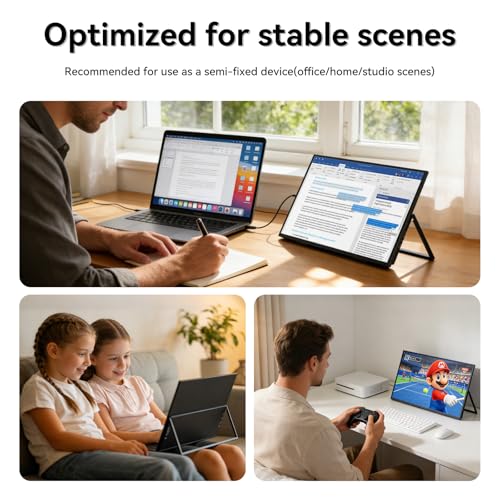 Image of 23.8 inch Portable Monitor, Ultra HD 3840x2160 IPS Display, 100% sRGB,Portable Monitor for Laptop, Plug & Play,Large Portable Monitors are Better Suited for Watching World Cup Matches.