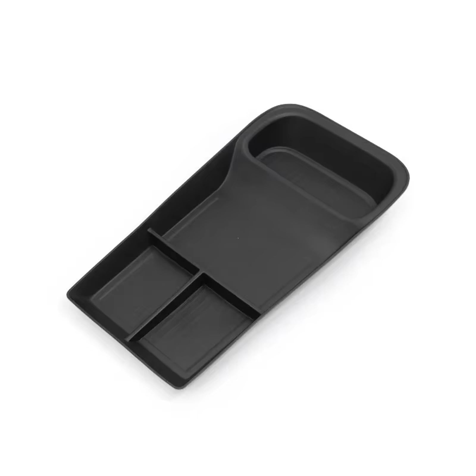 SZTMYVUW Interior Storage Box Compatible With Polestar 4 2023 2024 Car Central Storage Box Center Console Lower Layer Tray Organizer Accessories Tidying BLACK