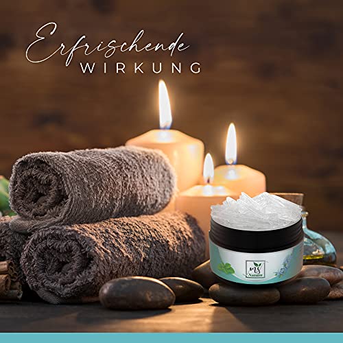 MS Nature® - Premium Qualität - Mentholkristalle für Sauna 100% Minzöl – Eiskristalle als Sauna Zubehör zum Inhalieren – Eukalyptus Saunaaufguss – Sauna Aufgussmittel - Image 6