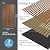 Art3d 2 Wood Slat Acoustic Panels for Wall and Ceiling - 3D Fluted Sound Absorbing Panel with Wood Finish - Walnut