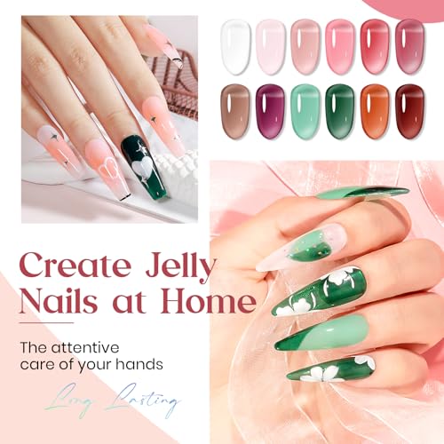 Set 12 Esmaltes Gel Jelly Gel Polish miniatura 4