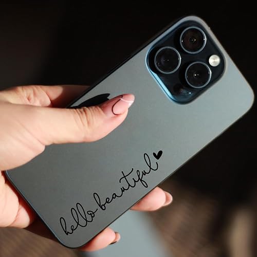 Miniatura 5 de Miarita - 3 calcomanías para espejo retrovisor con texto en inglés Hello Beautiful, calcomanías para ventana de automóvil para vehículos,