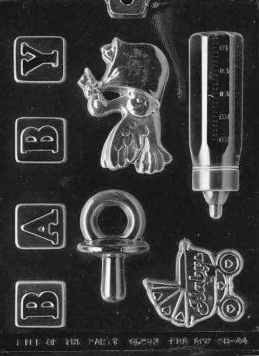 Life of the Party B044 Baby Shower Kit Chocolate Candy Mold with Molding Instructions