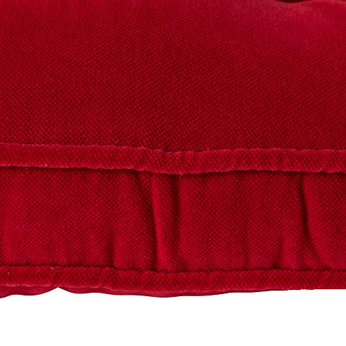 Greendale Home Fashions Jumbo Rocking Chair Cushion Set Hyatt Fabric, Scarlet #TOP4
