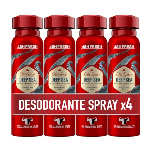 Old Spice Deep Sea Desodorante Spray 4x150 ml