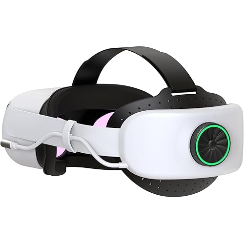 Elite Strap with Battery for Oculus Quest 2, 8000mAh Extend 7hrs Playtime,Fast Charging VR Power,Counter Balance&Adjustable Head Strap for Enhanced Support and Comfort in VR
