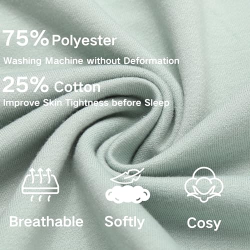 Image of Deyeek 5.5 Inch Mens Pajama Shorts Sleep Cotton Lounge PJ Lightweight Elastic Waist Drawstring Nightwear Bottom with Pockets