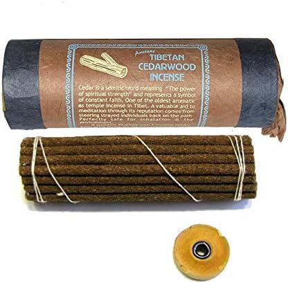 Miniatura 2 de Incienso de madera de cedro tibetano, 4.5 pulgadas de longitud, 3 paquetes, 30 varillas por paquete