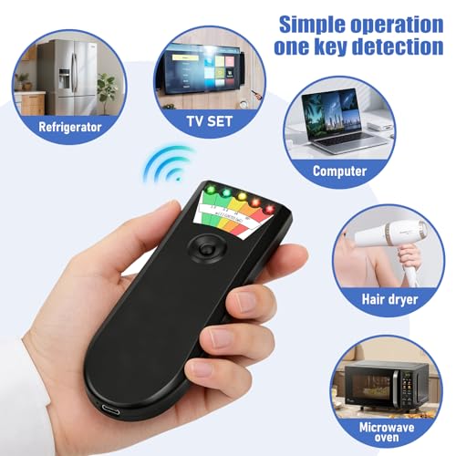 Detector EMF Recargable portátil con LED 5 niveles miniatura 2