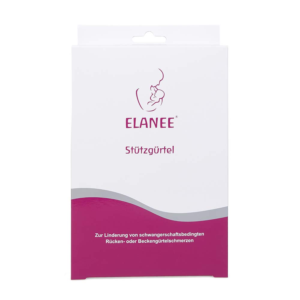 ELANEE Stützgürtel für Schwangere, entlastet die Rücken- und Beckenbodenmuskulatur, gegen Rückenschmerzen (Größe M), Bauchgurt nach Geburt, Bauchgurt Schwangerschaft (752-V1))