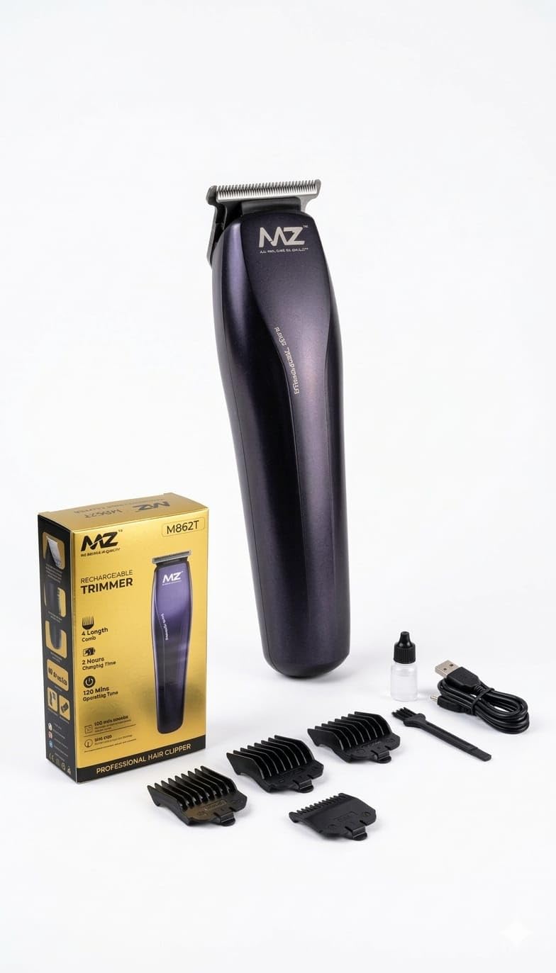 すーみん MZ M862T Professional Hair Trimmer, 120-Minute Battery Life, Fast
