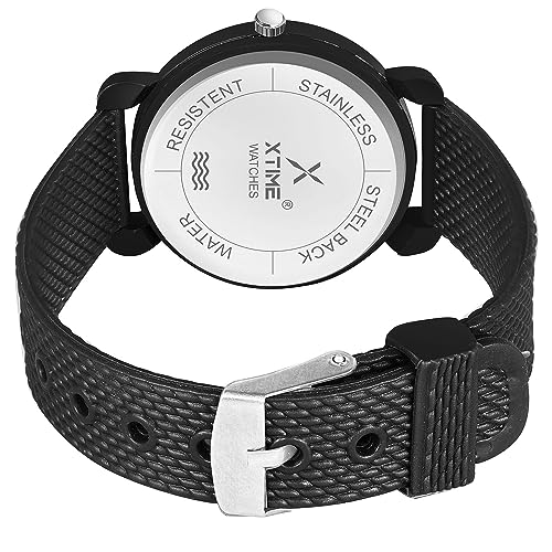 Image of XTIME Analogue Watch Round White Dial & Resin Strap for Boys & Girls