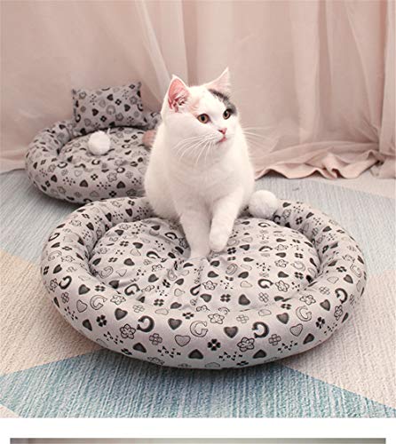 Lit calme rose pour chat et bouledogue français - Tapis isolant M - 4