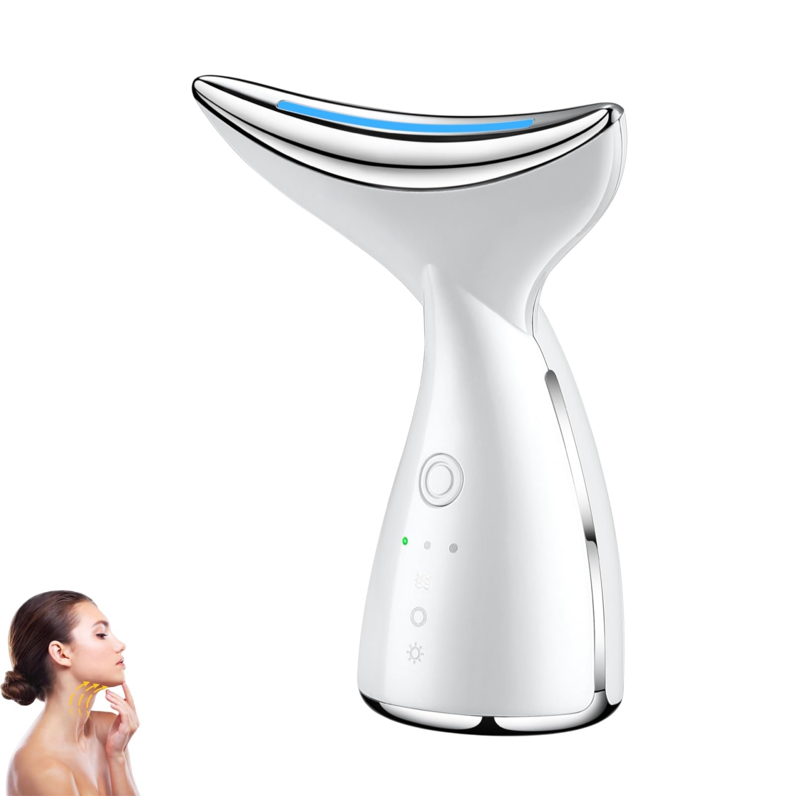 LumiFace Lifting Viso EMS Massaggiatore Viso 3 Modi LED Mascella Guance Collo