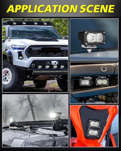 Image of LED Pods 3 inch 40W CREE LED Low Beam Fog Lights Small Off Road Lights | 2pcs Driving Combo Beam Ditch Head Lights Pods for Trucks Dirt Bike Motorcycle UTV ATV SUV