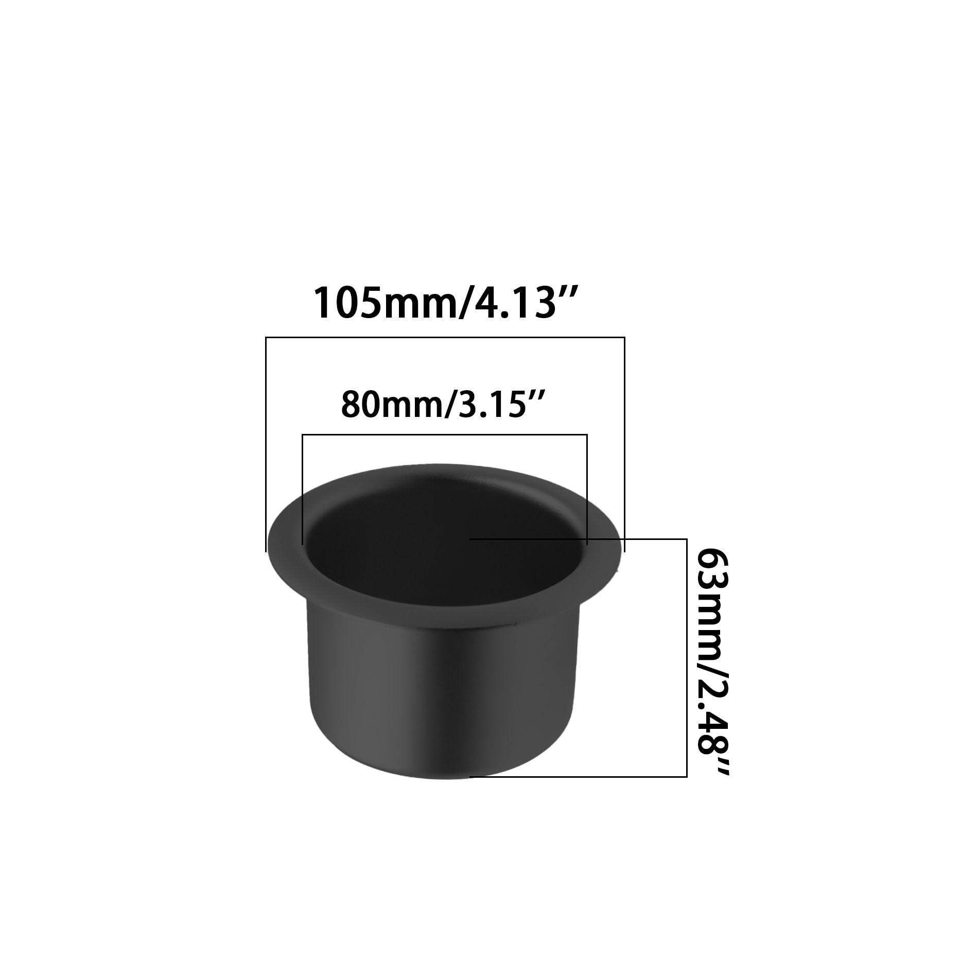 Table Cup Holder Insert,Sofa Couch Cup Holder,TTZEZE 2PCS Aluminium Alloy Universal Cup Holder, Drop in Cup Holder for Pontoon Table,Poker Tables,Desk,Boats,Golf Cart,RV Cars & Trucks