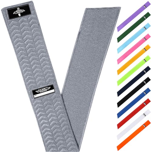 Exxact Sports Streamer Football Towel with Hook & Loop (Grey)